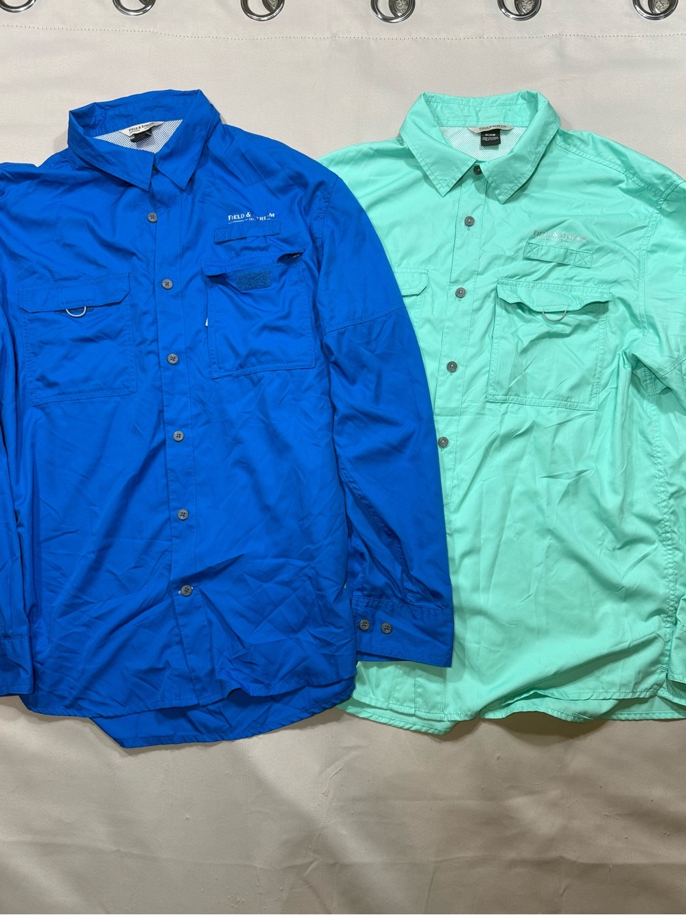 2 Field & Stream Smartcool Vented LS Fishing Shirts Men’s sz: M